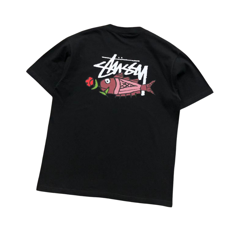 Camiseta Stussy "Fish Flower"