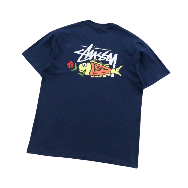 Camiseta Stussy "Fish Flower"